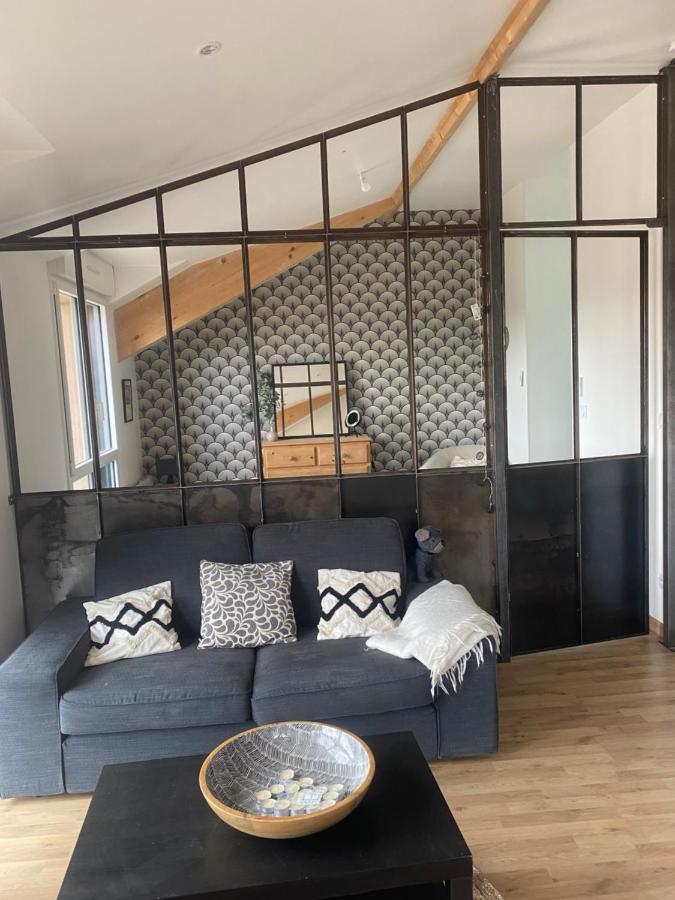 Ferienwohnung Loft Avec Terrasse Pour 4 Pers A 3Km Du Circuit Avec Garage Au Calme Le Mans Exterior foto